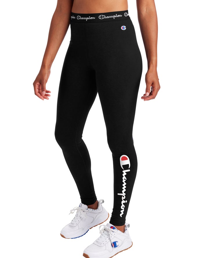 Leggings Champion Mujer - Authentic Script Logo ( Negras ) 8694127-GT